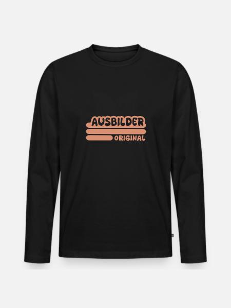 Trainer as a profession - Men's Premium Organic Long Sleeve Shirt - black