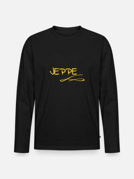Geschenk für Jeppe - Männer Premium Bio Langarmshirt - Schwarz