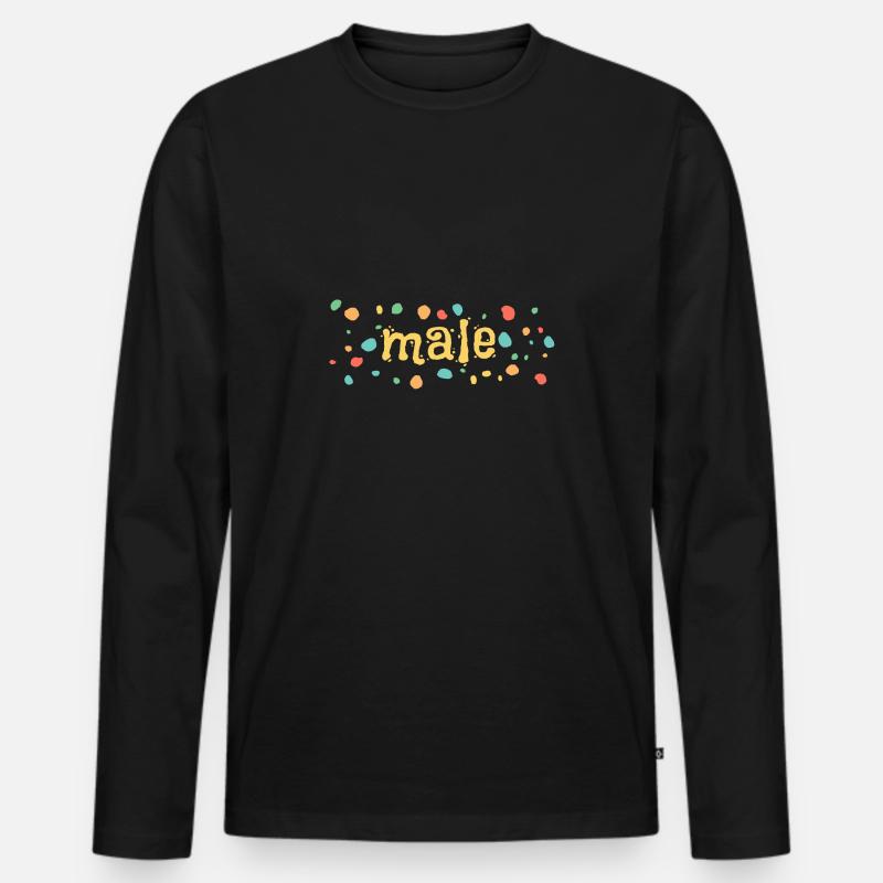 Geschenk für malte - Männer Premium Bio Langarmshirt - Schwarz