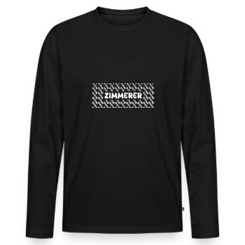 Carpenter as a job - Men's Premium Organic Long Sleeve Shirt - black - Front - Nico (187cm)