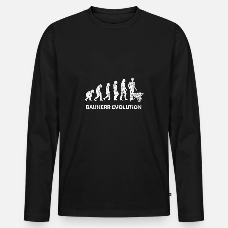 Client Evolution - Men's Premium Organic Long Sleeve Shirt - black