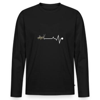 Insect collectors, insects, beetle lovers, entomologists - Men's Premium Organic Long Sleeve Shirt - black - Front - Nico (187cm)