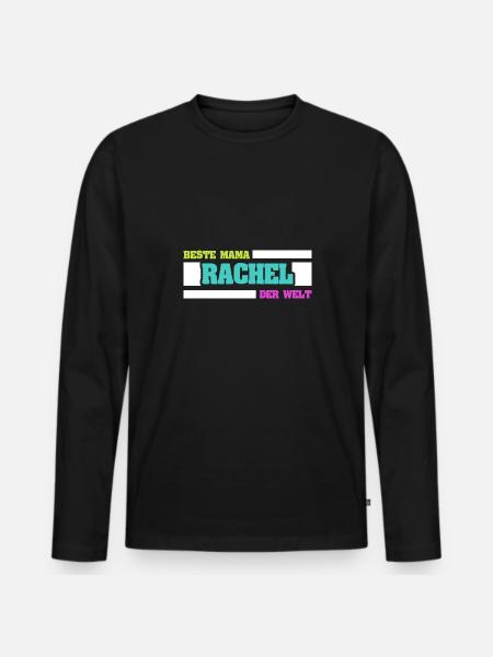 Rachel als Mutter - Männer Premium Bio Langarmshirt - Schwarz