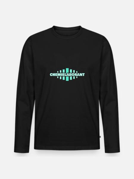 Beruf Chemielaborant - Männer Premium Bio Langarmshirt - Schwarz
