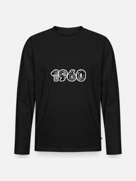 Year 1960 - Men's Premium Organic Long Sleeve Shirt - black