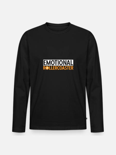 Bitcoin Cryptocurrency BTC Crypto Trader - Men's Premium Organic Long Sleeve Shirt - black