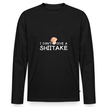 Pilzsammler Pilz Motiv für Pilzsucher - Männer Premium Bio Langarmshirt - Schwarz - Vorne - Nico (187cm)