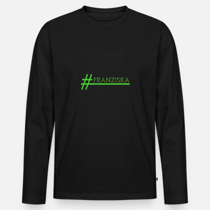 FRANZISKA Franziska - Männer Premium Bio Langarmshirt - Schwarz