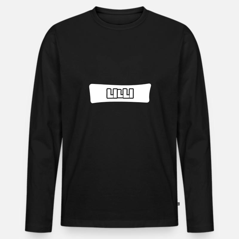 Geschenk für Lilli - Männer Premium Bio Langarmshirt - Schwarz