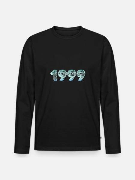 1999 - T-shirt manches longues Premium bio Homme - noir