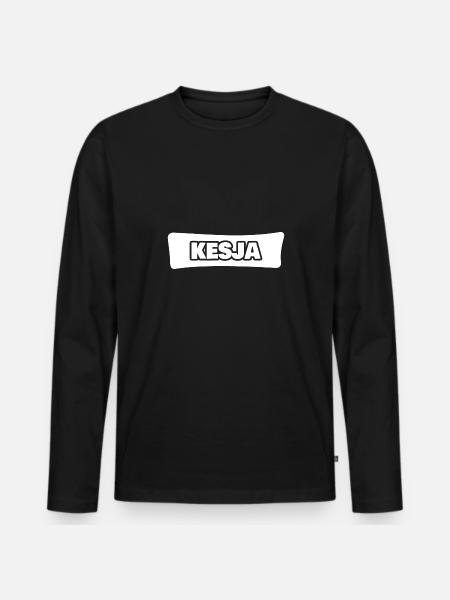 Gift for Kesja - Men's Premium Organic Long Sleeve Shirt - black