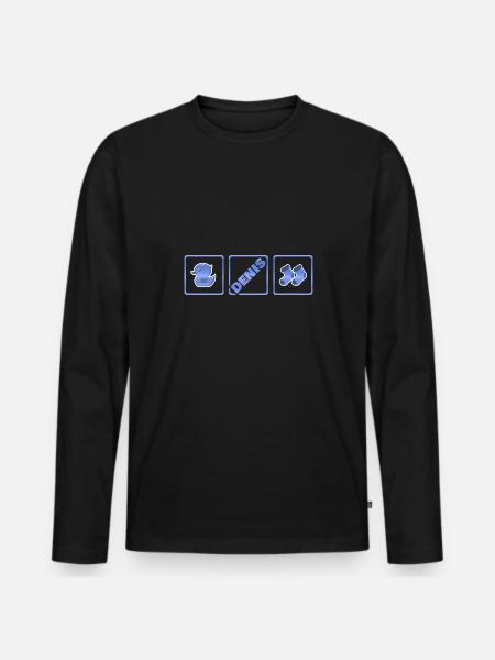 Birth Denis - Men's Premium Organic Long Sleeve Shirt - black