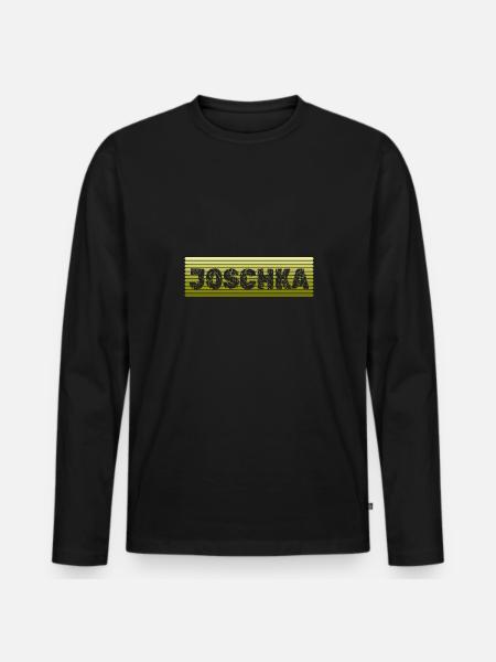 Gift for Joschka - Men's Premium Organic Long Sleeve Shirt - black