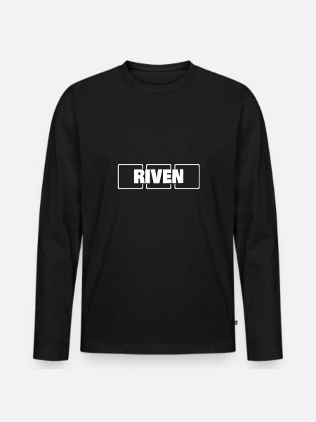 Riven comme nom - T-shirt manches longues Premium bio Homme - noir