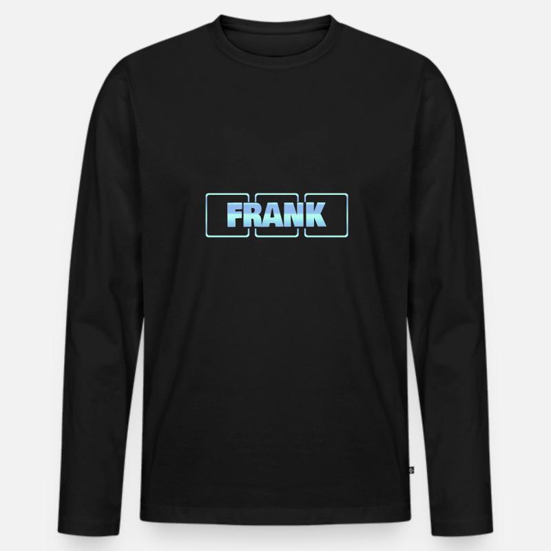 Frank als Baby - Männer Premium Bio Langarmshirt - Schwarz