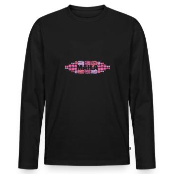 Mère pour Maila Mutti Mama - T-shirt manches longues Premium bio Homme - noir - Devant - Nico (187cm)