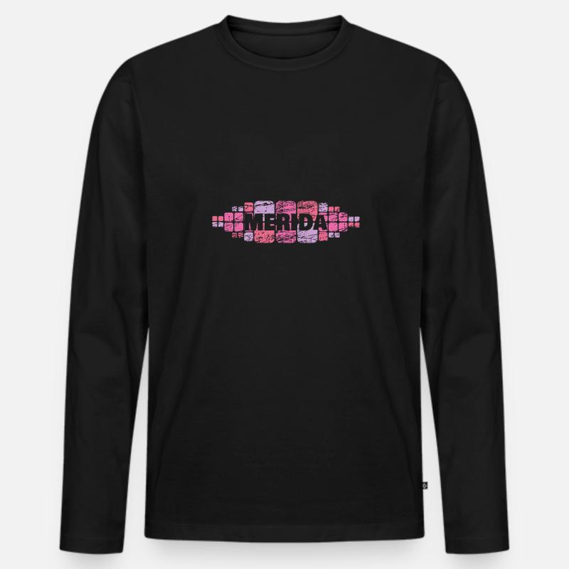 Merida als Mutti - Männer Premium Bio Langarmshirt - Schwarz