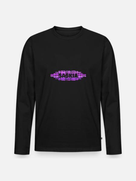 Saskia : Maman - T-shirt manches longues Premium bio Homme - noir