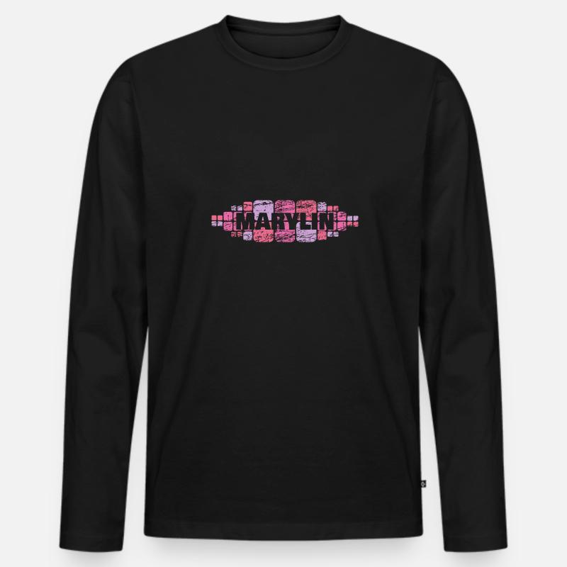 Mutti Marylin - Männer Premium Bio Langarmshirt - Schwarz