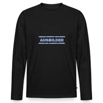 Cadeau pour l’instructeur - T-shirt manches longues Premium bio Homme - noir - Devant - Nico (187cm)
