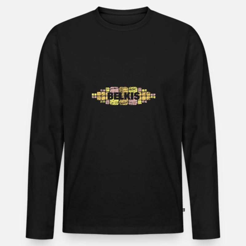 Mutti Belkis - Männer Premium Bio Langarmshirt - Schwarz