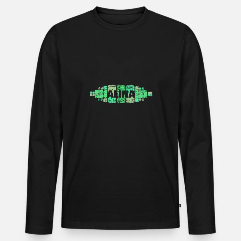 Mutti Alina - Männer Premium Bio Langarmshirt - Schwarz