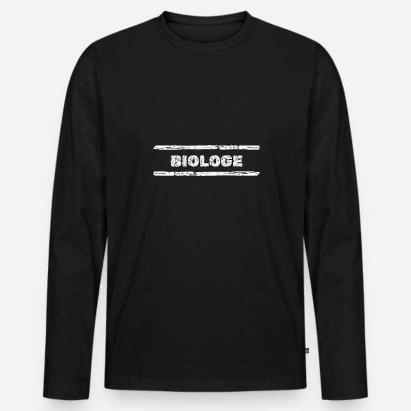 Beruf Biologe - Männer Premium Bio Langarmshirt - Schwarz