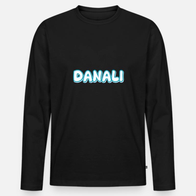 Trekking Danali - Männer Premium Bio Langarmshirt - Schwarz
