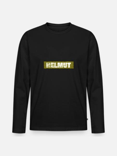 Helmut - Men's Premium Organic Long Sleeve Shirt - black