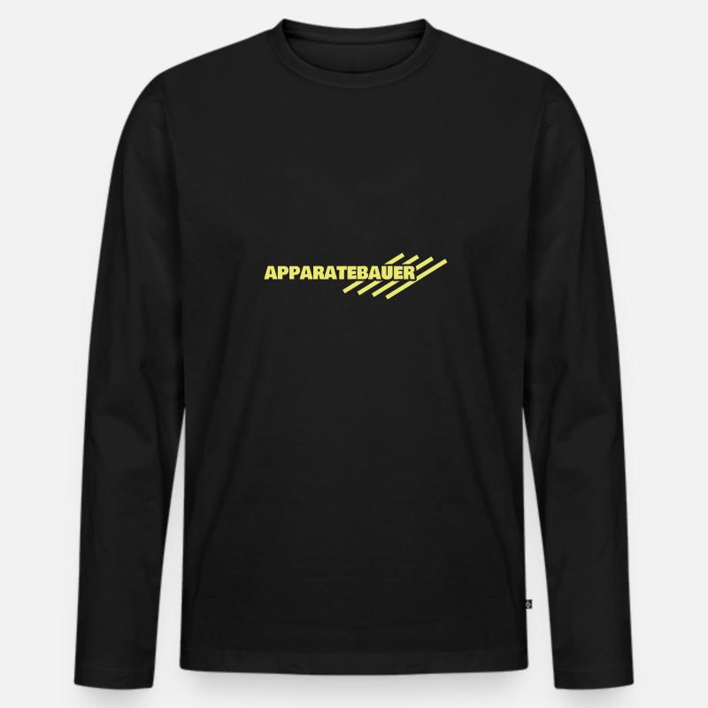 Workplace apparatus builder - Men's Premium Organic Long Sleeve Shirt - black