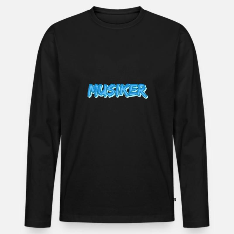 Job Musiker - Männer Premium Bio Langarmshirt - Schwarz