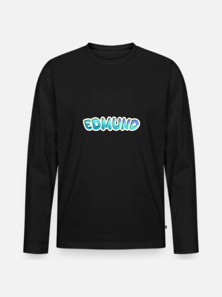 Edmund - T-shirt manches longues Premium bio Homme - noir