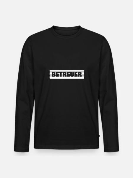 Profession Caregiver - Men's Premium Organic Long Sleeve Shirt - black