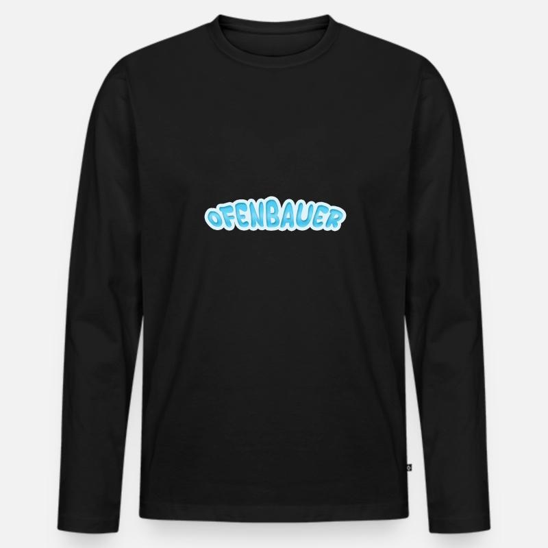 Ofenbauer - Männer Premium Bio Langarmshirt - Schwarz