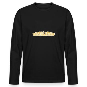 Distillateur Job - T-shirt manches longues Premium bio Homme - noir - Devant - Nico (187cm)