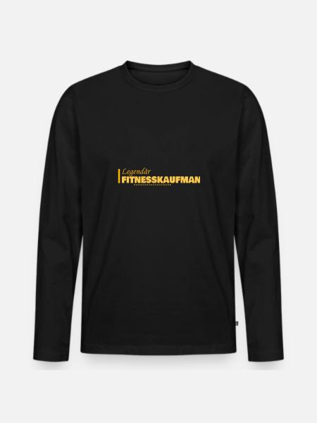Occupation Fitness Management Assistant - Men's Premium Organic Long Sleeve Shirt - black