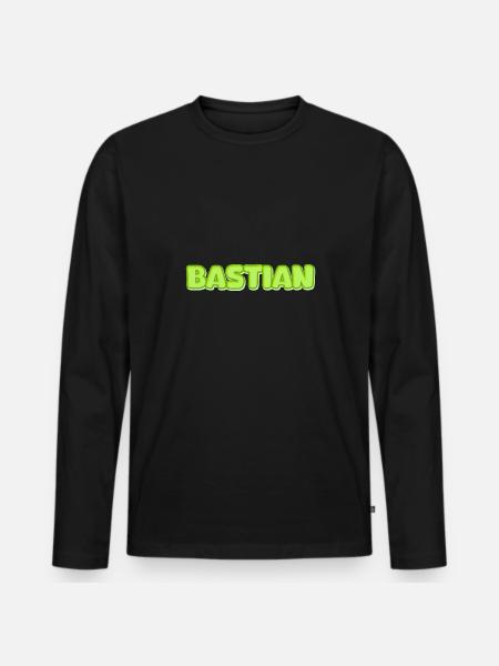 Bastian Bastian - Men's Premium Organic Long Sleeve Shirt - black