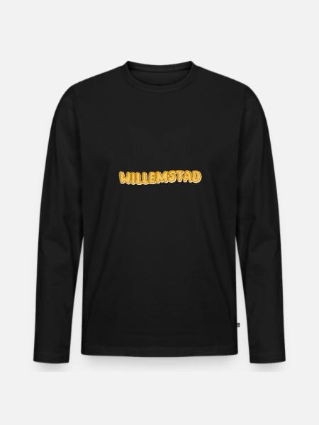 Gift for Willemstad - Men's Premium Organic Long Sleeve Shirt - black