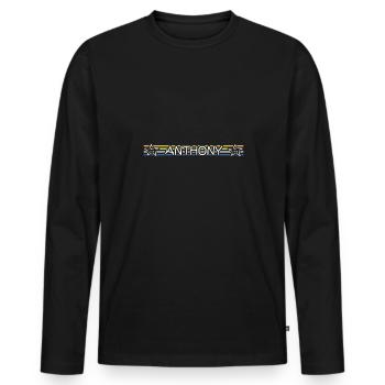 Geburtstag Anthony - Männer Premium Bio Langarmshirt - Schwarz - Vorne - Nico (187cm)