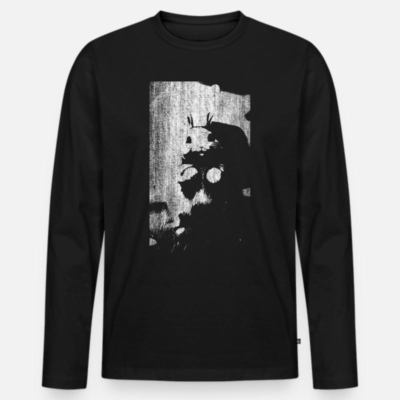 Easter Rabbit Rabbit Easter - Men's Premium Organic Long Sleeve Shirt - black