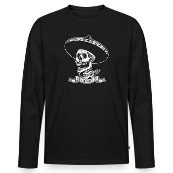 SING AND DONT CRY - Men's Premium Organic Long Sleeve Shirt - black - Front - Nico (187cm)