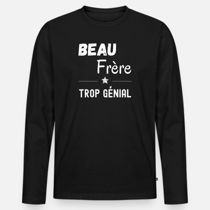 Schwager - Männer Premium Bio Langarmshirt - Schwarz
