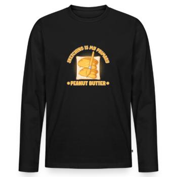 Artist Painter Graphic Sketching My Peanut Butter - Männer Premium Bio Langarmshirt - Schwarz - Vorne - Nico (187cm)