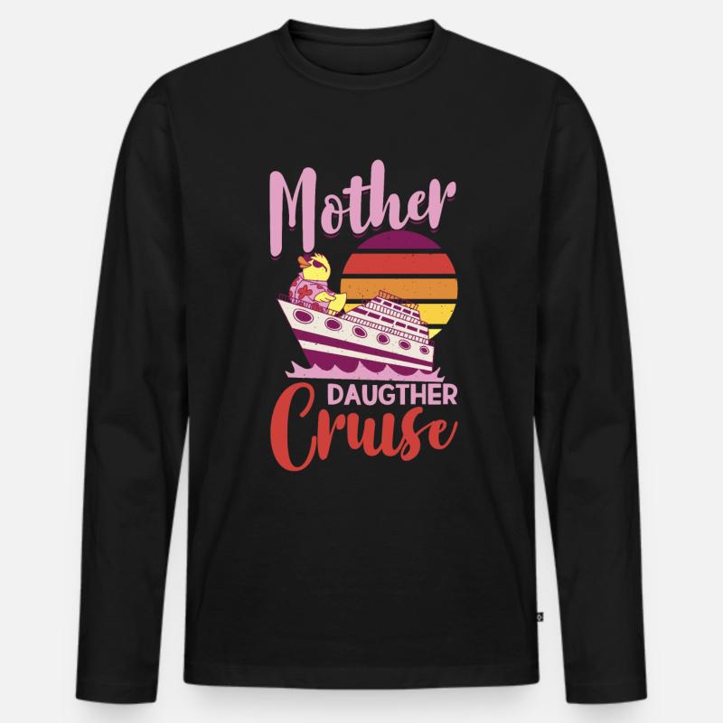 Kreuzfahrt - Männer Premium Bio Langarmshirt - Schwarz