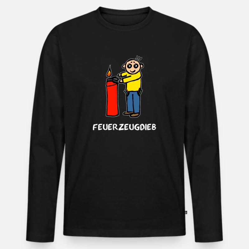 Lighter Thief Lighter Claws - Men's Premium Organic Long Sleeve Shirt - black