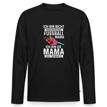 Ich Bin Nicht Irgendeine Fussball Mama - Männer Premium Bio Langarmshirt - Schwarz - Vorne - Nico (187cm)