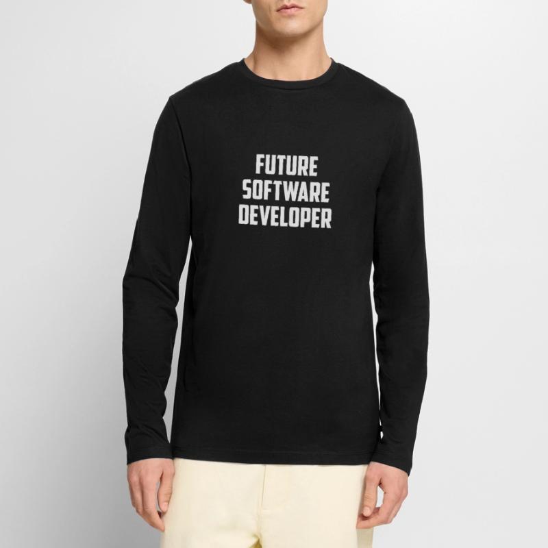 Future Software Developer Computer Nerd Men's Premium Organic Long Sleeve Shirt