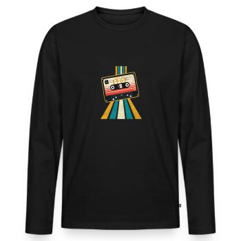 Funky Souls Retro Vintage Best Of 1967 Bande - T-shirt manches longues Premium bio Homme - noir - Devant - Nico (187cm)
