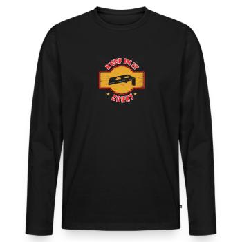 Gardez-y ringard Cornhole - T-shirt manches longues Premium bio Homme - noir - Devant - Nico (187cm)