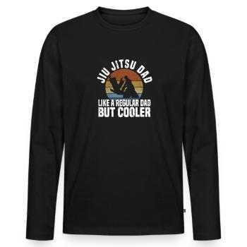Ju Jutsu Brasilianisches Kampfkunsttraining - Männer Premium Bio Langarmshirt - Schwarz - Vorne - Nico (187cm)
